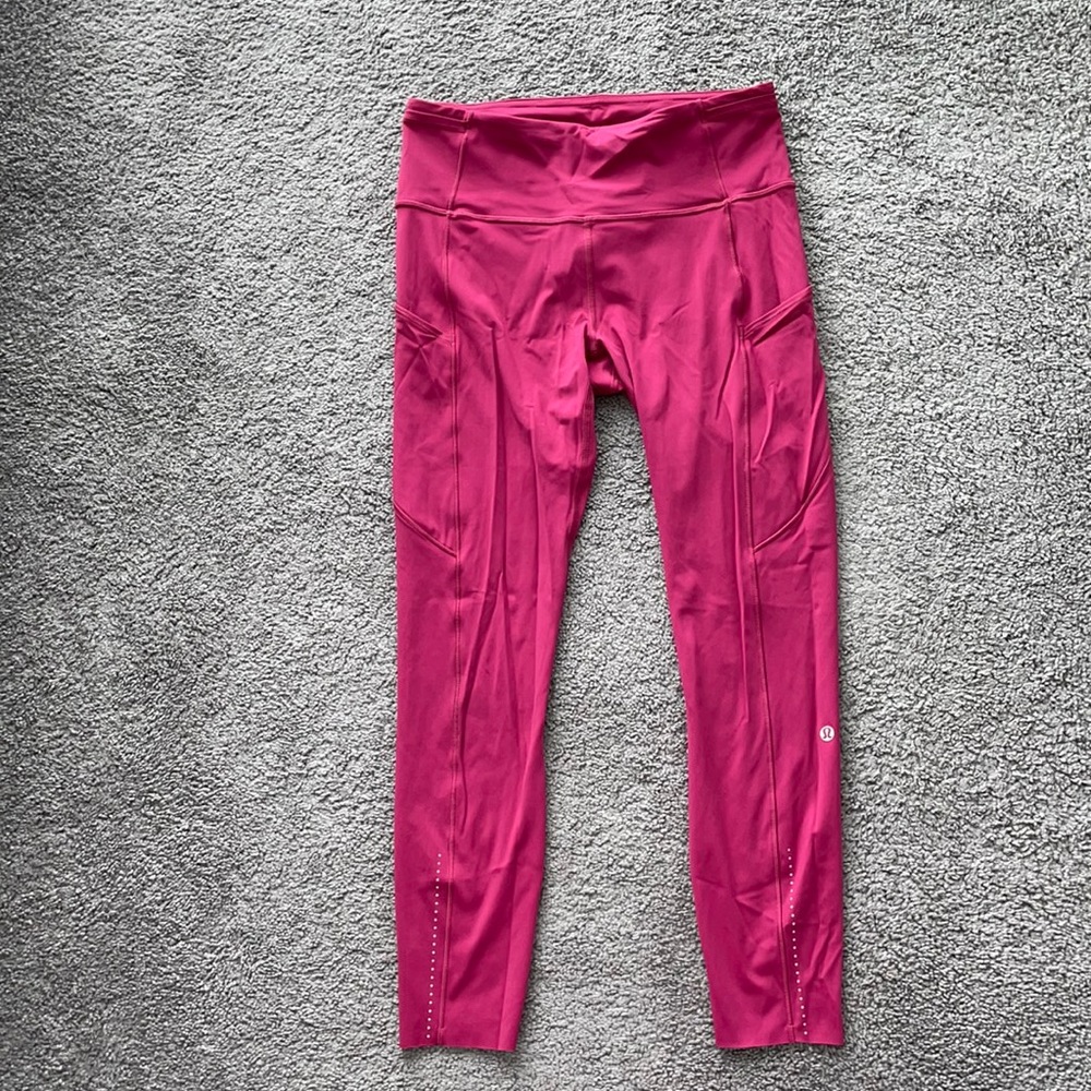 Lulu Lemon pink running leggings!